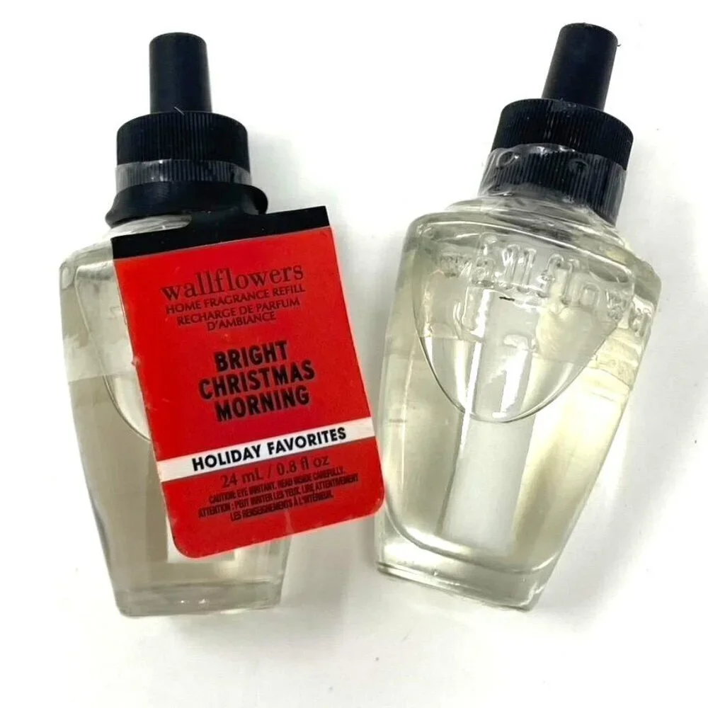 Bath & Body Works Wallflower Refill Bulbs Bright Christmas Morning Holiday Scent